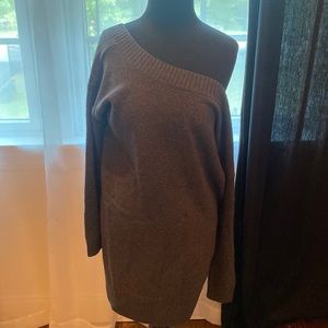 NEVER WORN - Grey-sparkle sweater dress